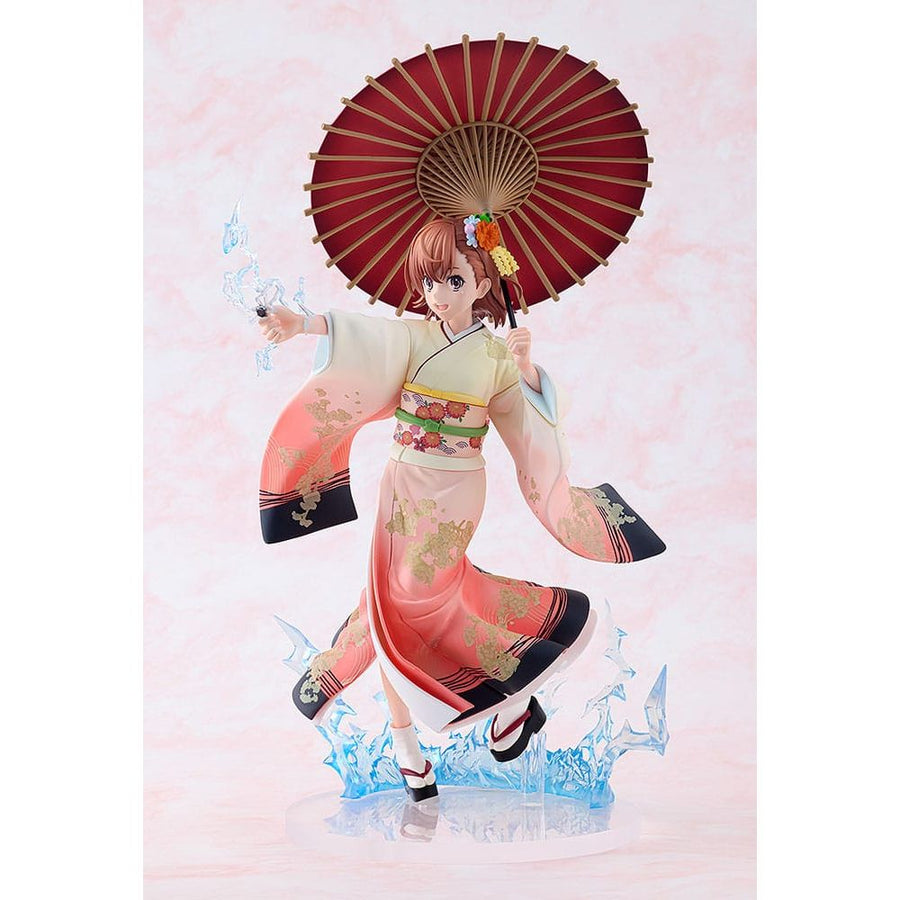 A Certain Scientific Railgun T Statue 1/7 Mikoto Misaka Furisode Kimono Ver. 28 cm - The Happy Toy Store