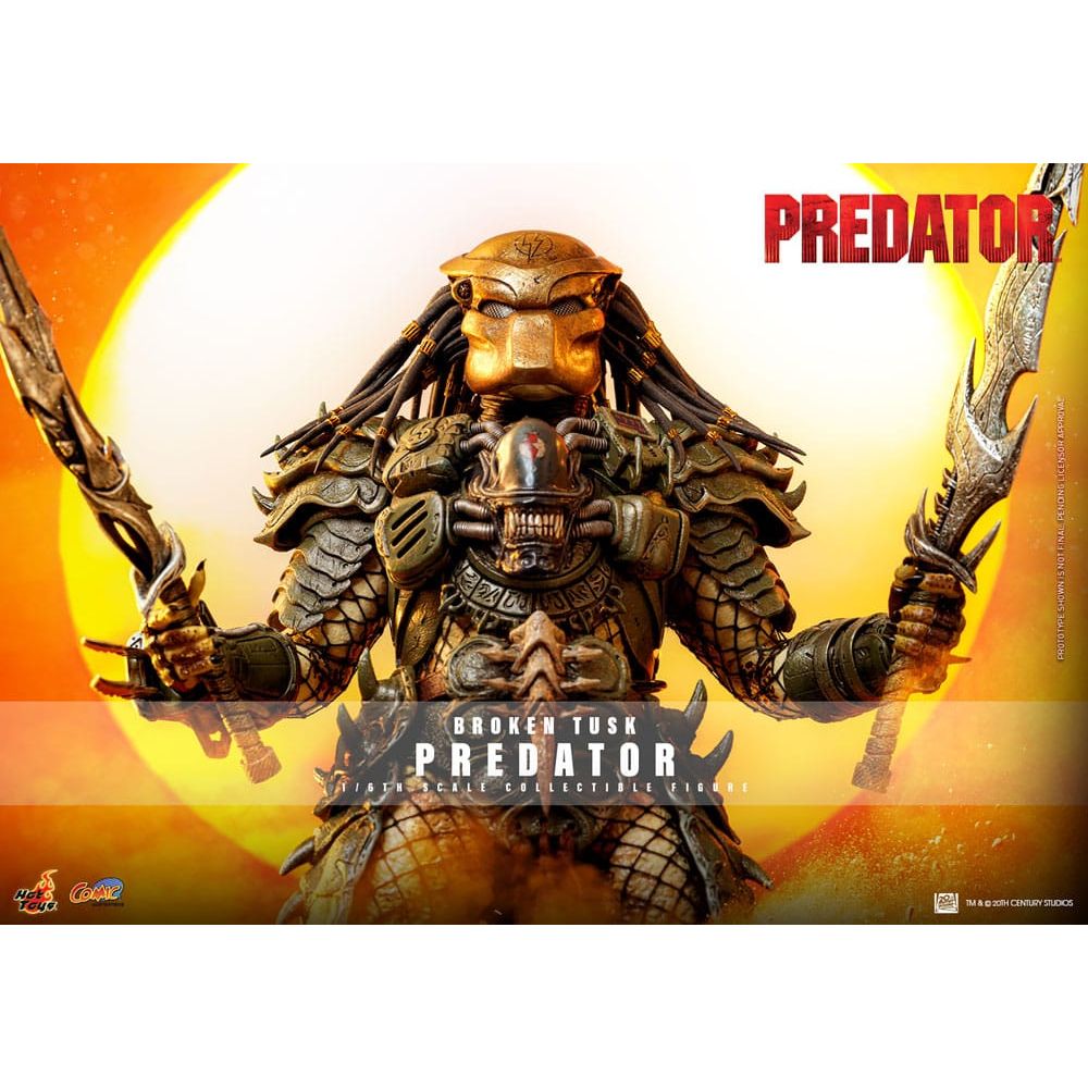 Alien vs. Predator Comic Masterpiece Action Figure 1/6 Broken Tusk Predator 35 cm - The Happy Toy Store
