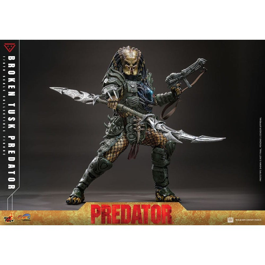 Alien vs. Predator Comic Masterpiece Action Figure 1/6 Broken Tusk Predator 35 cm - The Happy Toy Store