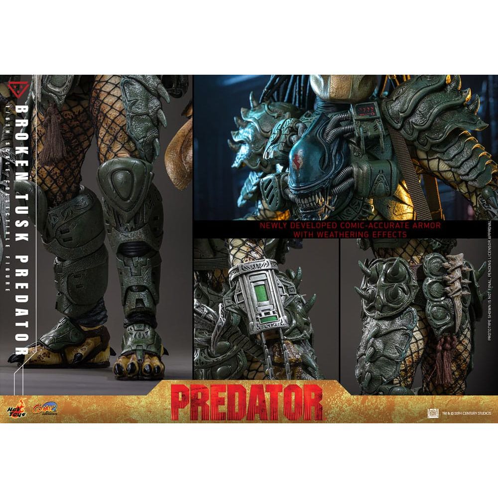 Alien vs. Predator Comic Masterpiece Action Figure 1/6 Broken Tusk Predator 35 cm - The Happy Toy Store