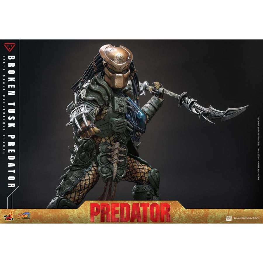 Alien vs. Predator Comic Masterpiece Action Figure 1/6 Broken Tusk Predator 35 cm - The Happy Toy Store