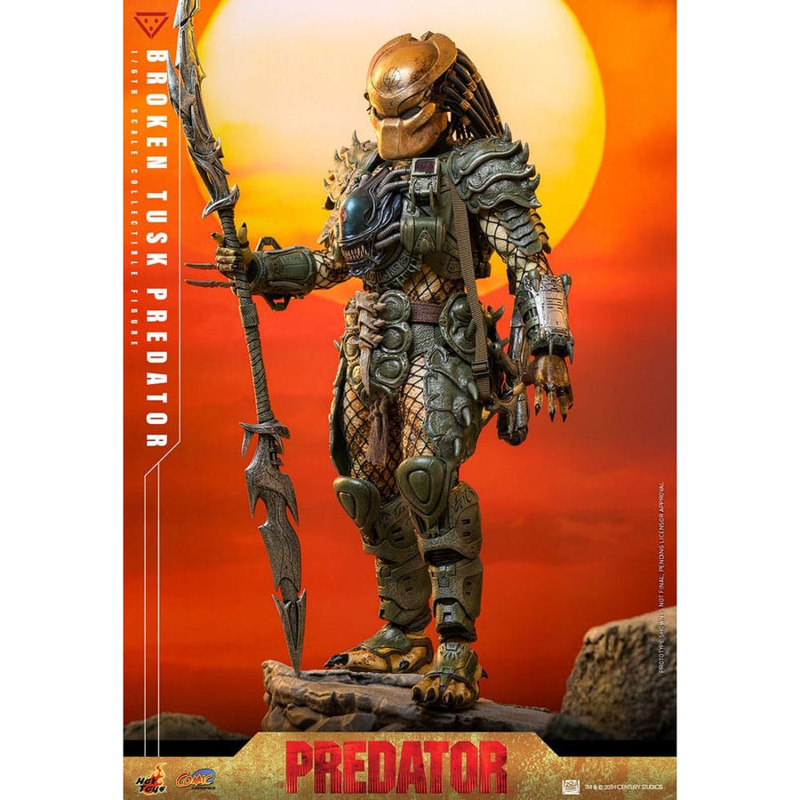 Alien vs. Predator Comic Masterpiece Action Figure 1/6 Broken Tusk Predator 35 cm - The Happy Toy Store