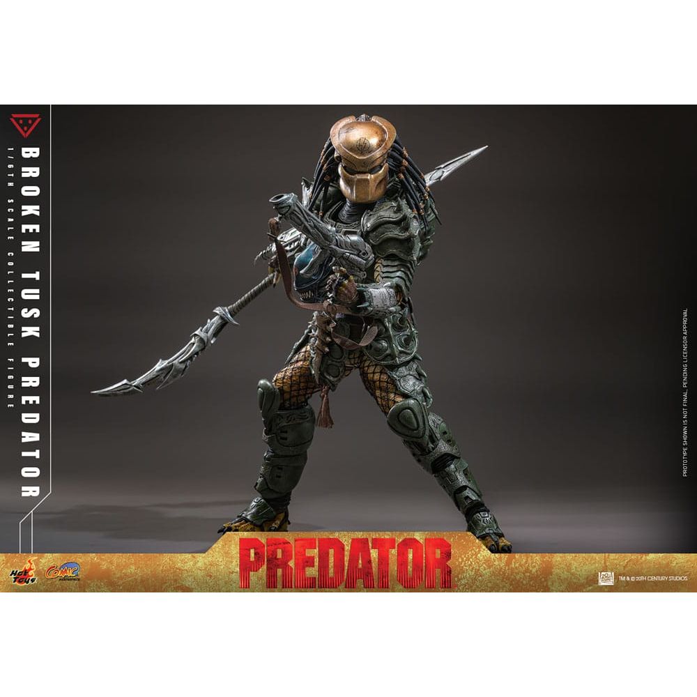 Alien vs. Predator Comic Masterpiece Action Figure 1/6 Broken Tusk Predator 35 cm - The Happy Toy Store