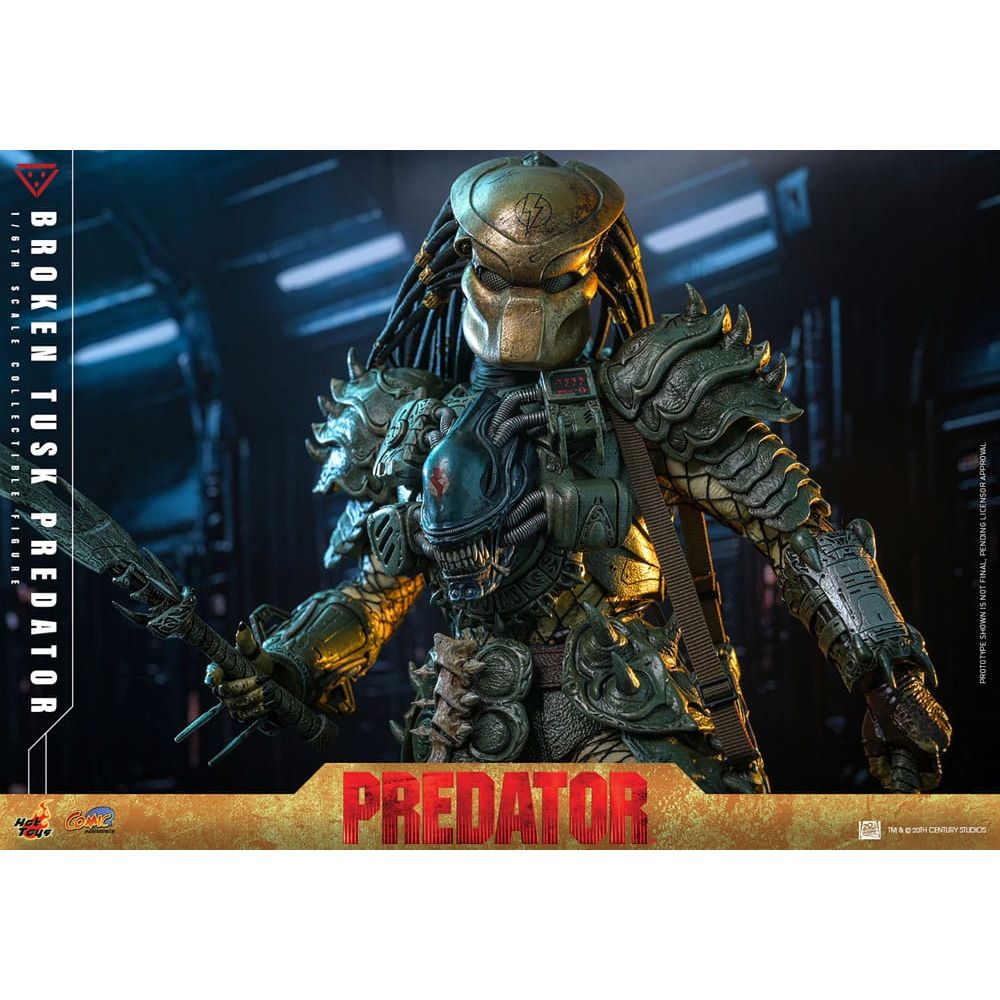 Alien vs. Predator Comic Masterpiece Action Figure 1/6 Broken Tusk Predator 35 cm - The Happy Toy Store