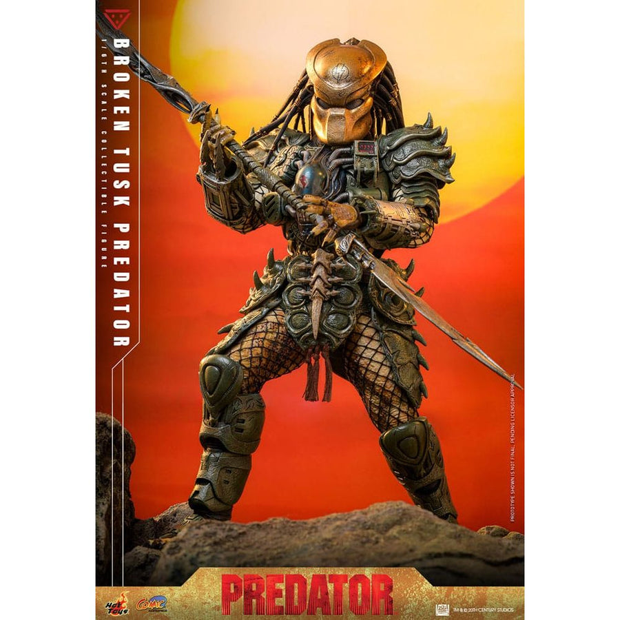 Alien vs. Predator Comic Masterpiece Action Figure 1/6 Broken Tusk Predator 35 cm - The Happy Toy Store