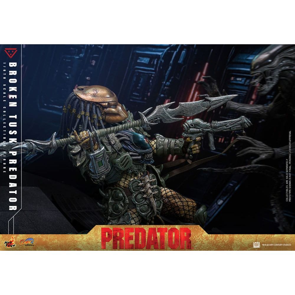Alien vs. Predator Comic Masterpiece Action Figure 1/6 Broken Tusk Predator 35 cm - The Happy Toy Store