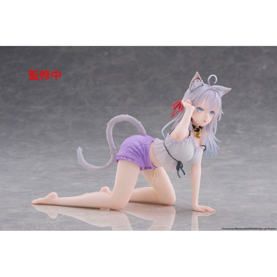 Alya Sometimes Hides Her Feelings in Russian PVC Statue Desktop Cute Figure Alya Cat Ear Roomwear Ver. 13 cm - The Happy Toy Store