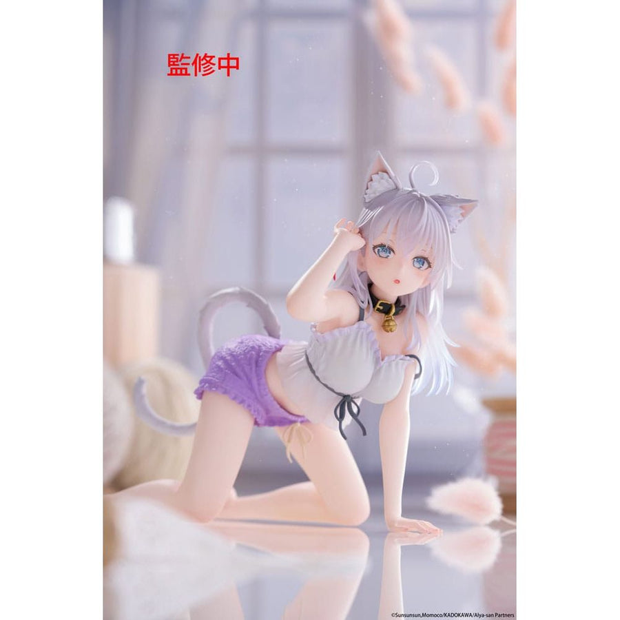 Alya Sometimes Hides Her Feelings in Russian PVC Statue Desktop Cute Figure Alya Cat Ear Roomwear Ver. 13 cm - The Happy Toy Store