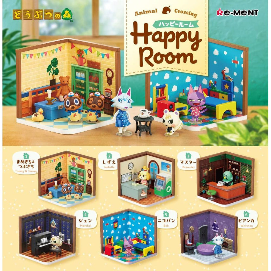 Animal Crossing Mini Figures Happy Room Full Blind Box Set 6 Pack - The Happy Toy Store