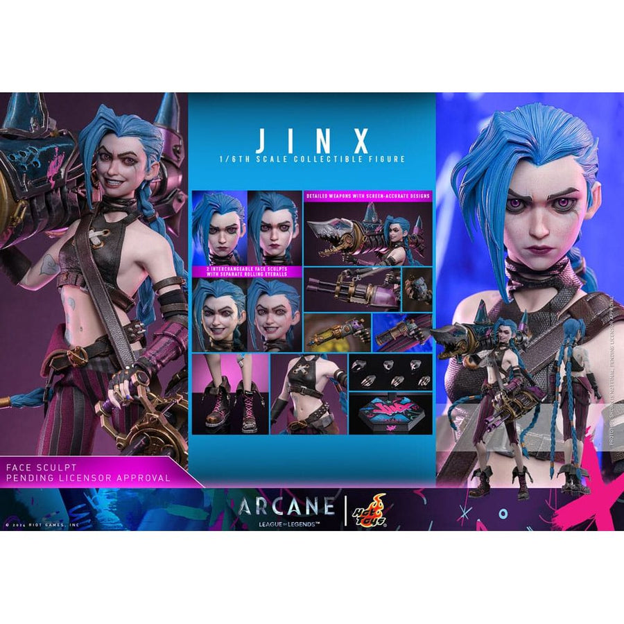 Arcane Action Figure 1/6 Jinx 27 cm - The Happy Toy Store