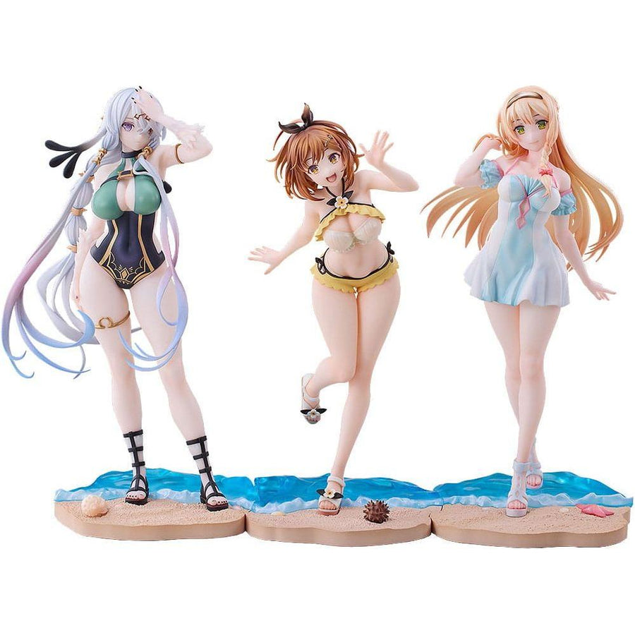 Atelier Ryza: Ever Darkness & the Secret Hideout PVC Statues 3 - Pack 1/7 Ryza, Klaudia, Lila: Swimsuit Ver. - The Happy Toy Store