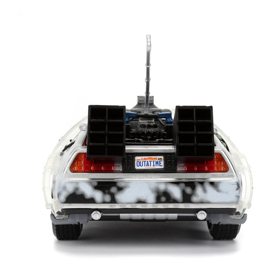 Back to the Future Diecast Model 1/24 Time Machine Frost - The Happy Toy Store