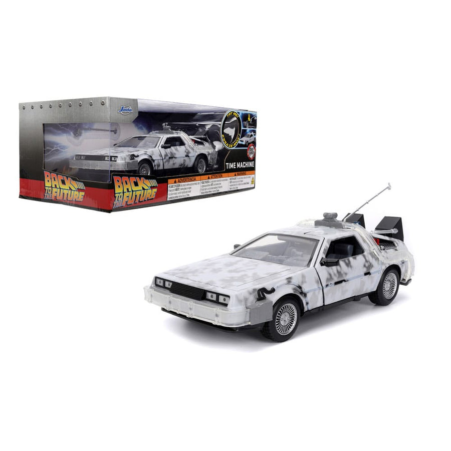 Back to the Future Diecast Model 1/24 Time Machine Frost - The Happy Toy Store