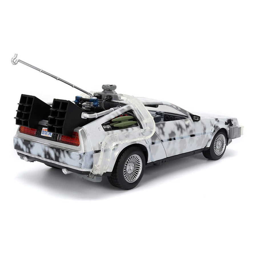 Back to the Future Diecast Model 1/24 Time Machine Frost - The Happy Toy Store