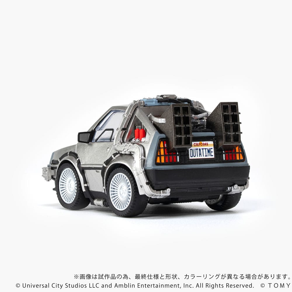 Back to the Future Q - Village Vehicle with mini - figures Time Machine 9 cm - The Happy Toy Store