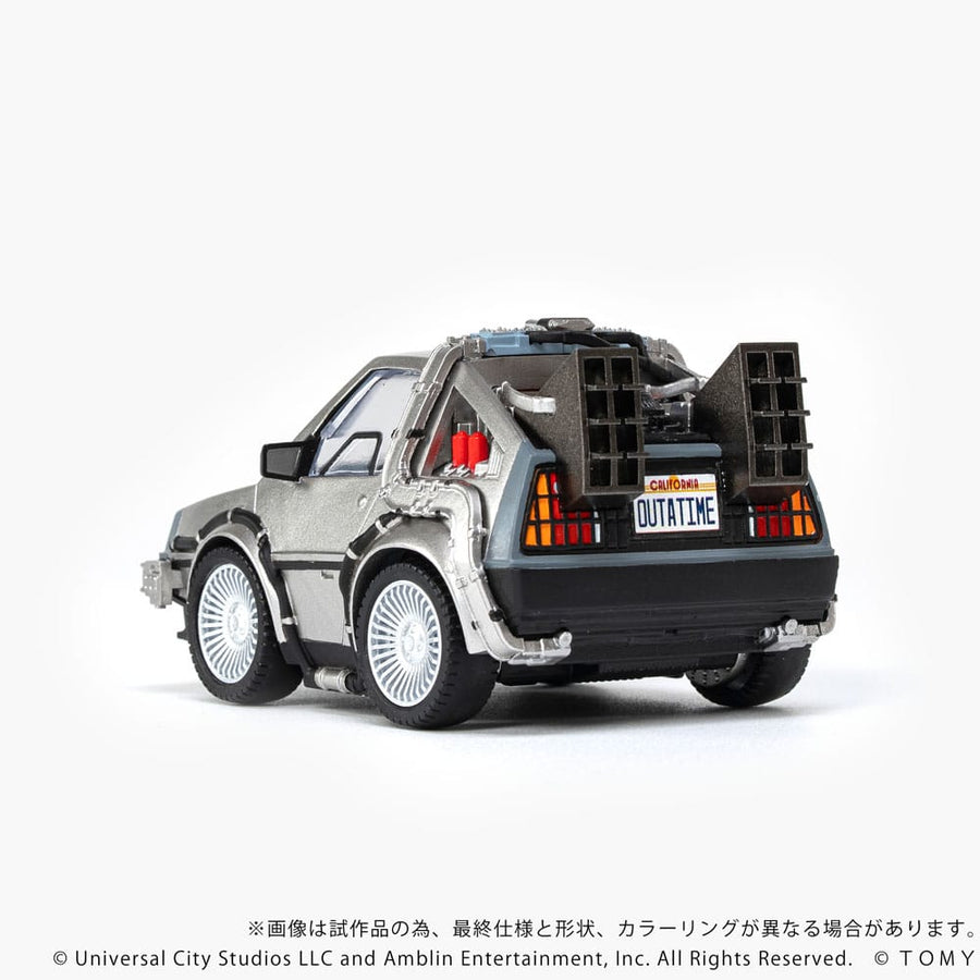 Back to the Future Q - Village Vehicle with mini - figures Time Machine 9 cm - The Happy Toy Store