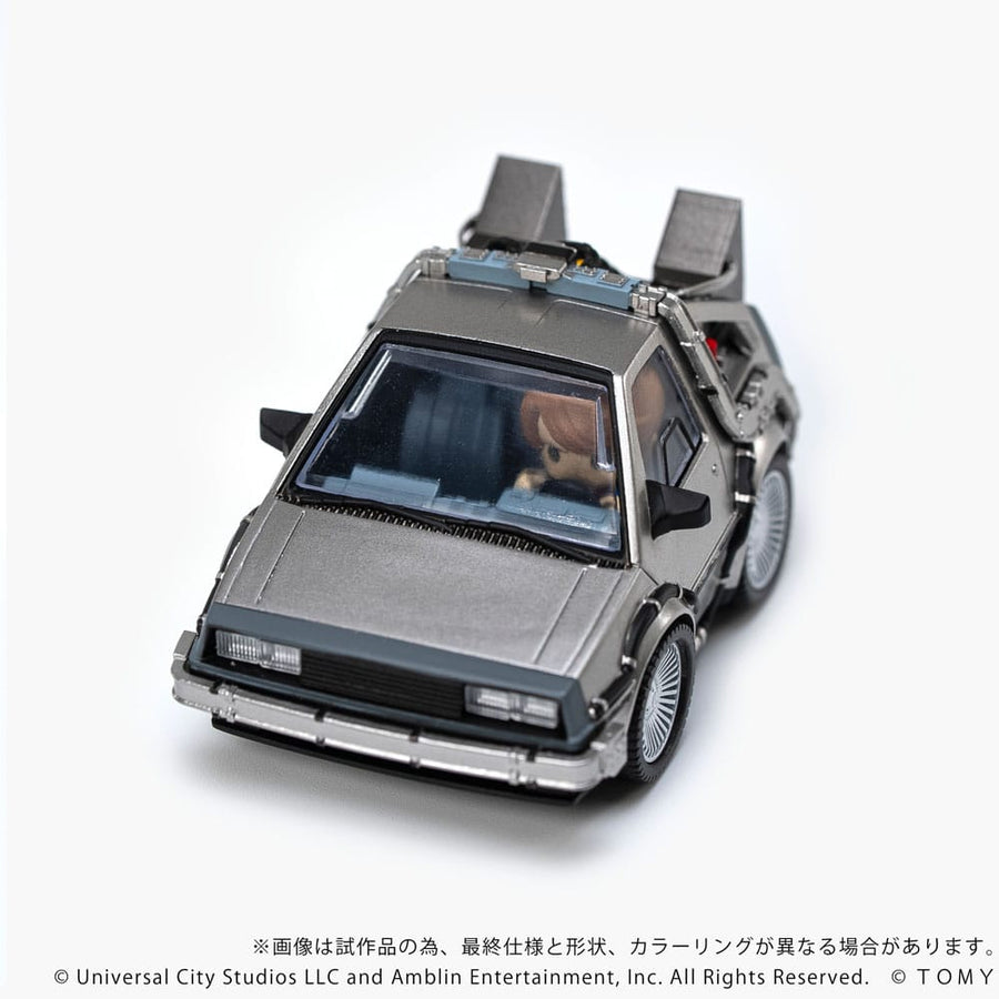 Back to the Future Q - Village Vehicle with mini - figures Time Machine 9 cm - The Happy Toy Store