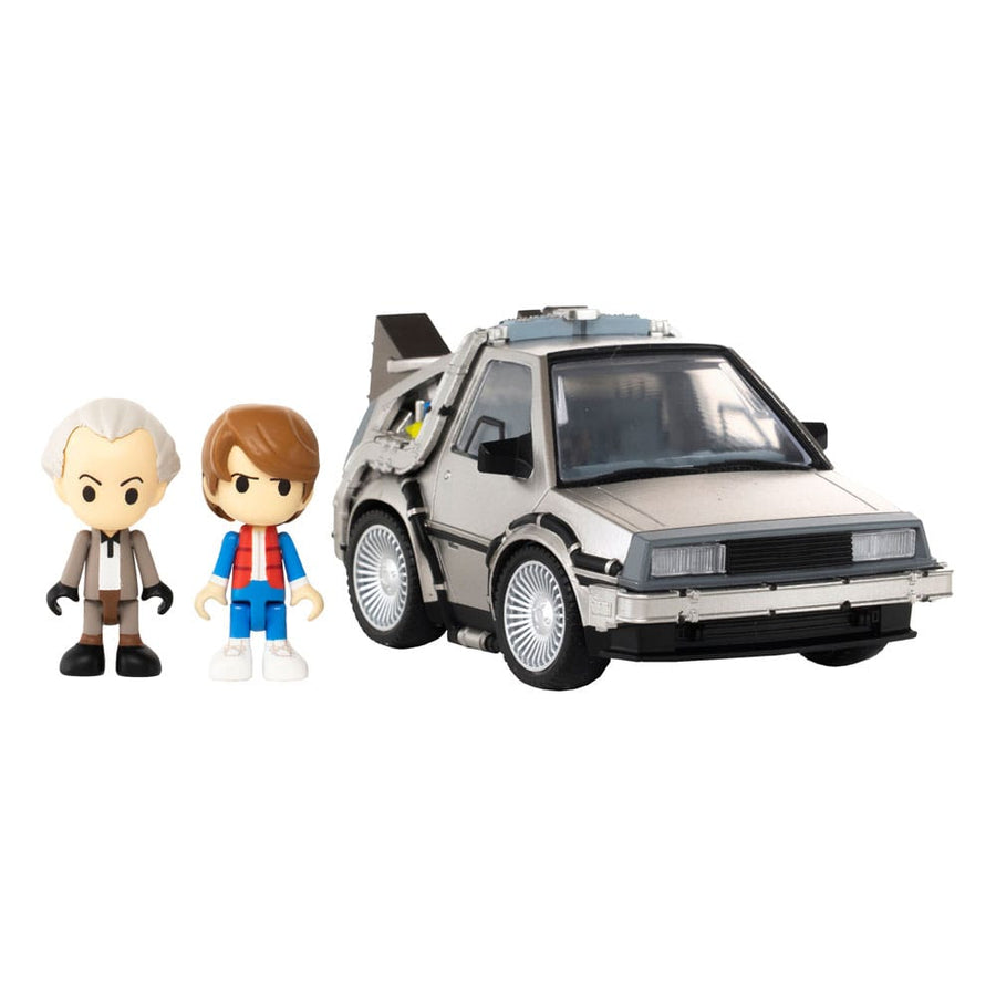Back to the Future Q - Village Vehicle with mini - figures Time Machine 9 cm - The Happy Toy Store