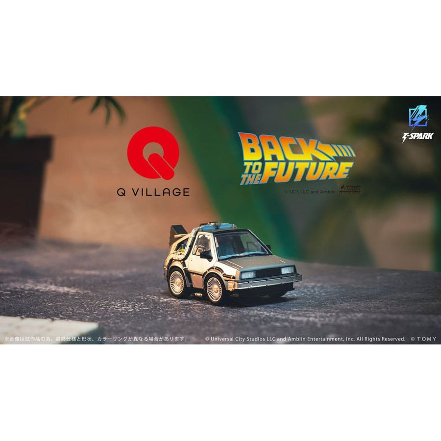 Back to the Future Q - Village Vehicle with mini - figures Time Machine 9 cm - The Happy Toy Store