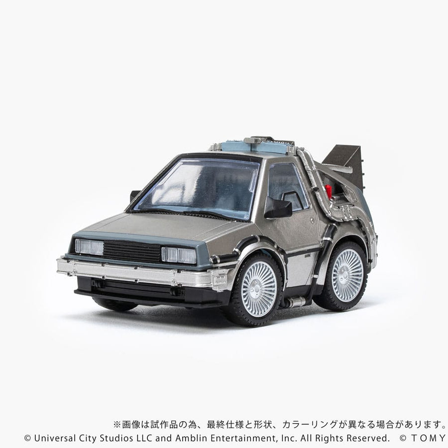 Back to the Future Q - Village Vehicle with mini - figures Time Machine 9 cm - The Happy Toy Store