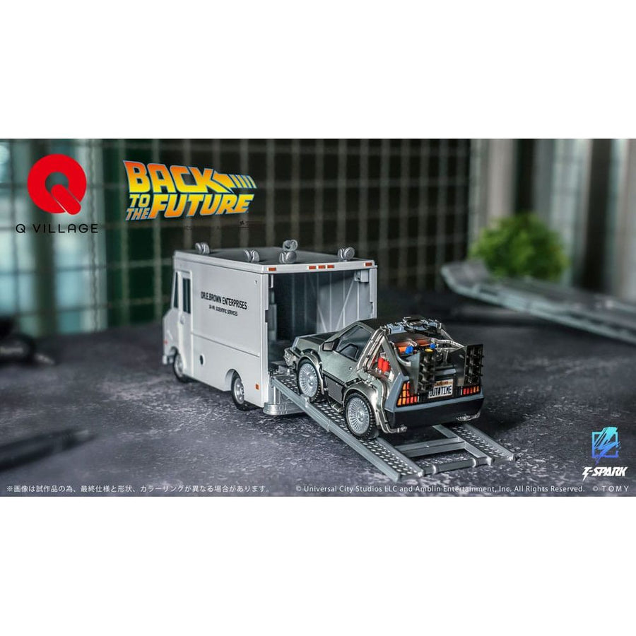 Back to the Future Q - Village Vehicles with mini - figures Time Machine Deluxe Set 9 cm - The Happy Toy Store
