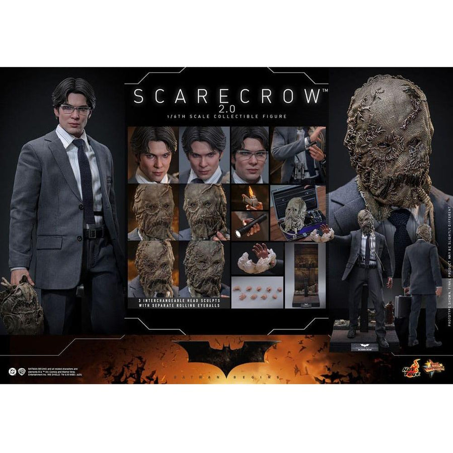 Batman Begins Movie Masterpiece Action Figure 1/6 Scarecrow 2.0 30 cm - The Happy Toy Store