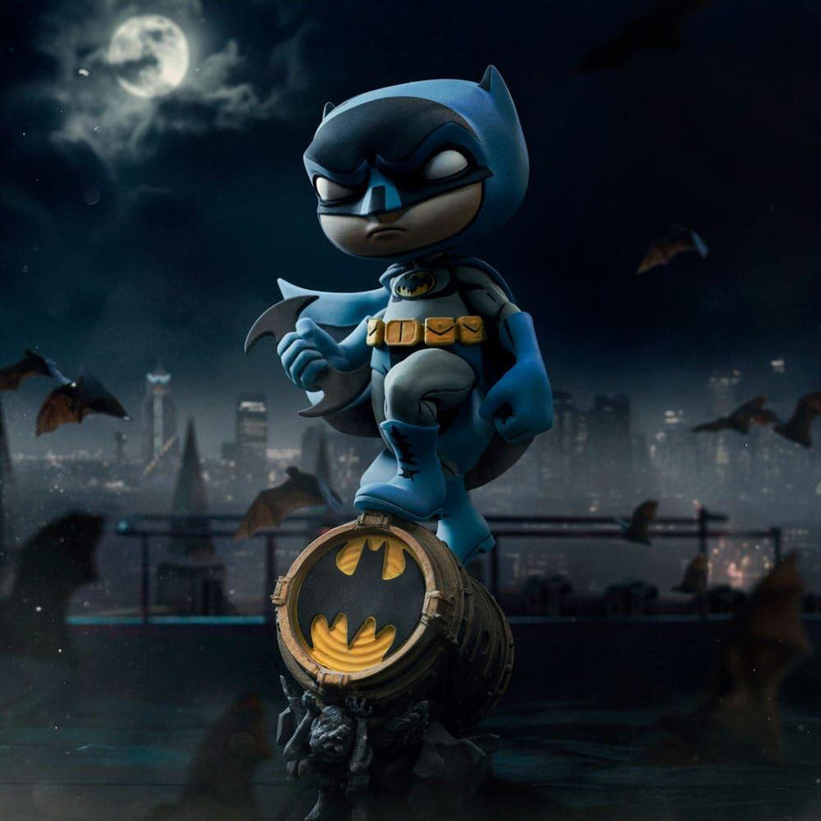 Batman Mini Co. PVC Figure Batman on Bat - Signal (Blue Variant) 15 cm - The Happy Toy Store