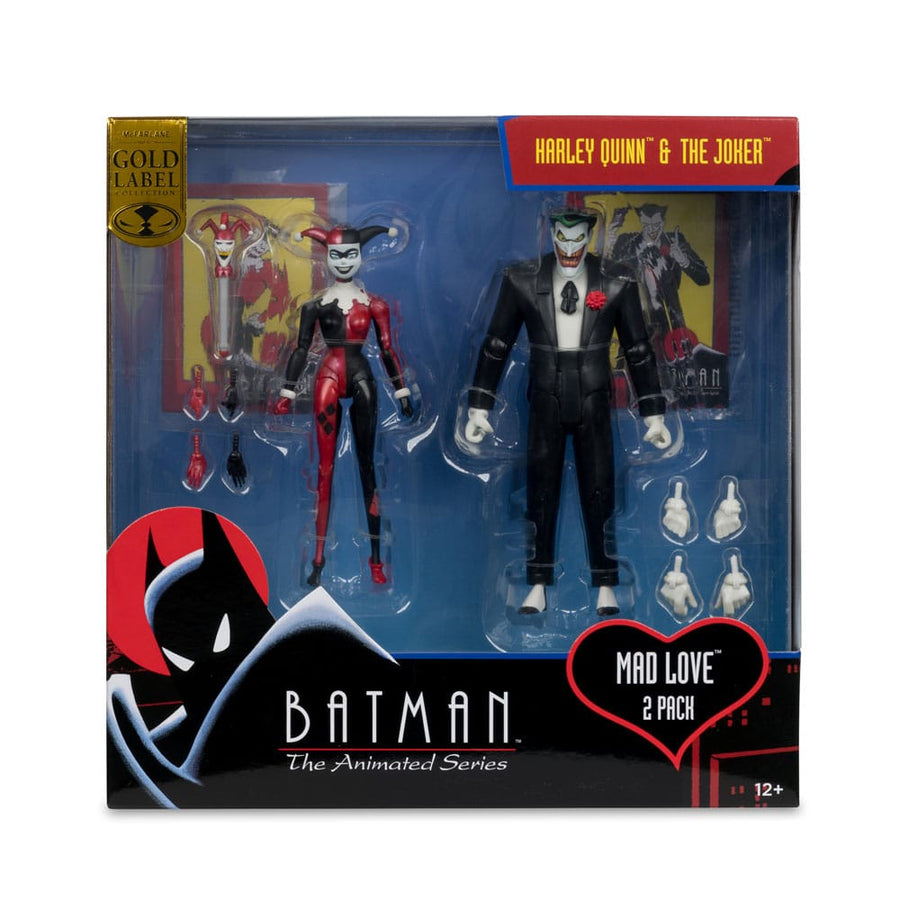 Batman: The Animated Series DC Direct Action Figures Harley Quinn & The Joker (Mad Love) (Gold Label) 18 cm - The Happy Toy Store