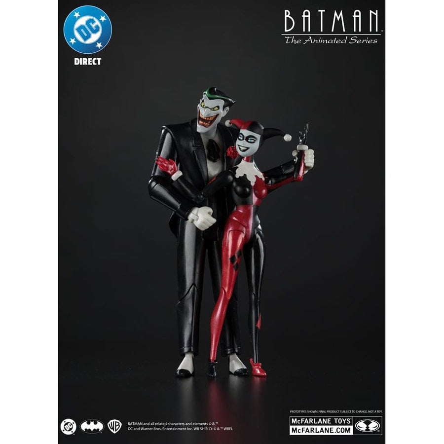 Batman: The Animated Series DC Direct Action Figures Harley Quinn & The Joker (Mad Love) (Gold Label) 18 cm - The Happy Toy Store