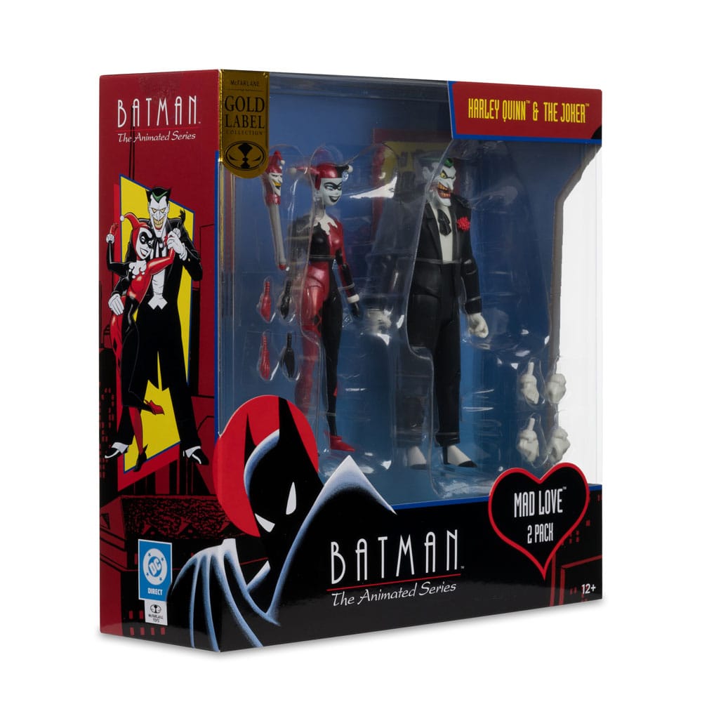 Batman: The Animated Series DC Direct Action Figures Harley Quinn & The Joker (Mad Love) (Gold Label) 18 cm - The Happy Toy Store