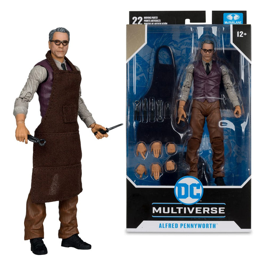 Batman v Superman: Dawn of Justice DC Multiverse Action Figure Alfred Pennyworth 18 cm - The Happy Toy Store