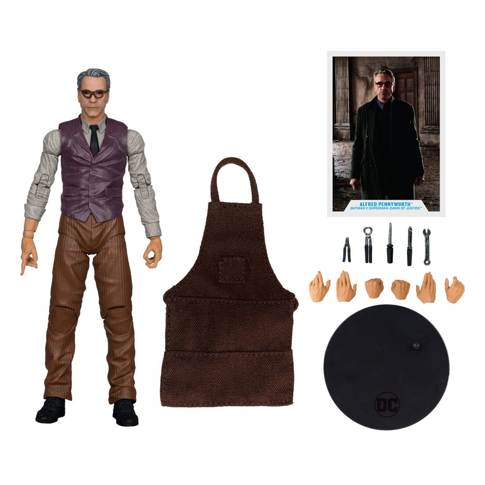 Batman v Superman: Dawn of Justice DC Multiverse Action Figure Alfred Pennyworth 18 cm - The Happy Toy Store