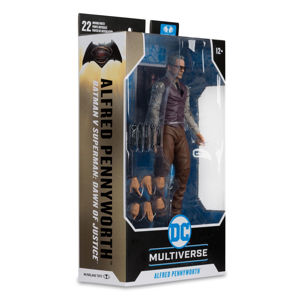 Batman v Superman: Dawn of Justice DC Multiverse Action Figure Alfred Pennyworth 18 cm - The Happy Toy Store