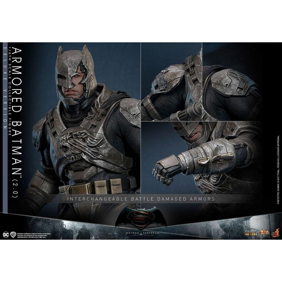 Batman v Superman: Dawn of Justice Movie Masterpiece Action Figure 1/6 Armored Batman 2.0 (Deluxe Version) 33 cm - The Happy Toy Store