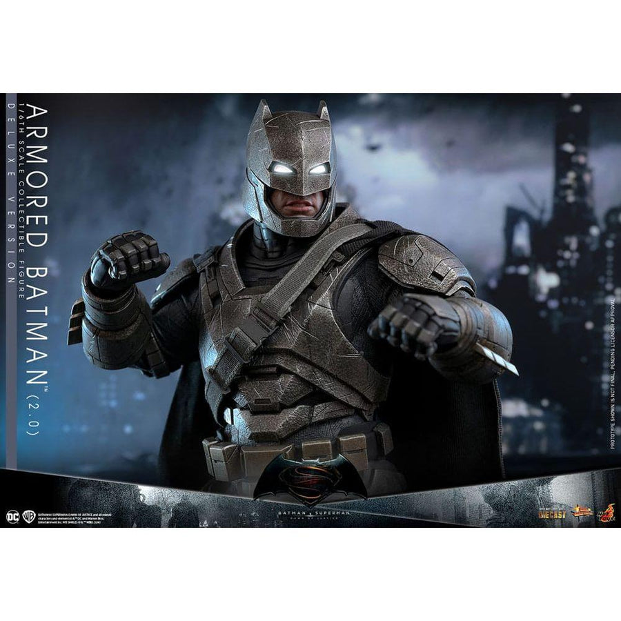 Batman v Superman: Dawn of Justice Movie Masterpiece Action Figure 1/6 Armored Batman 2.0 (Deluxe Version) 33 cm - The Happy Toy Store
