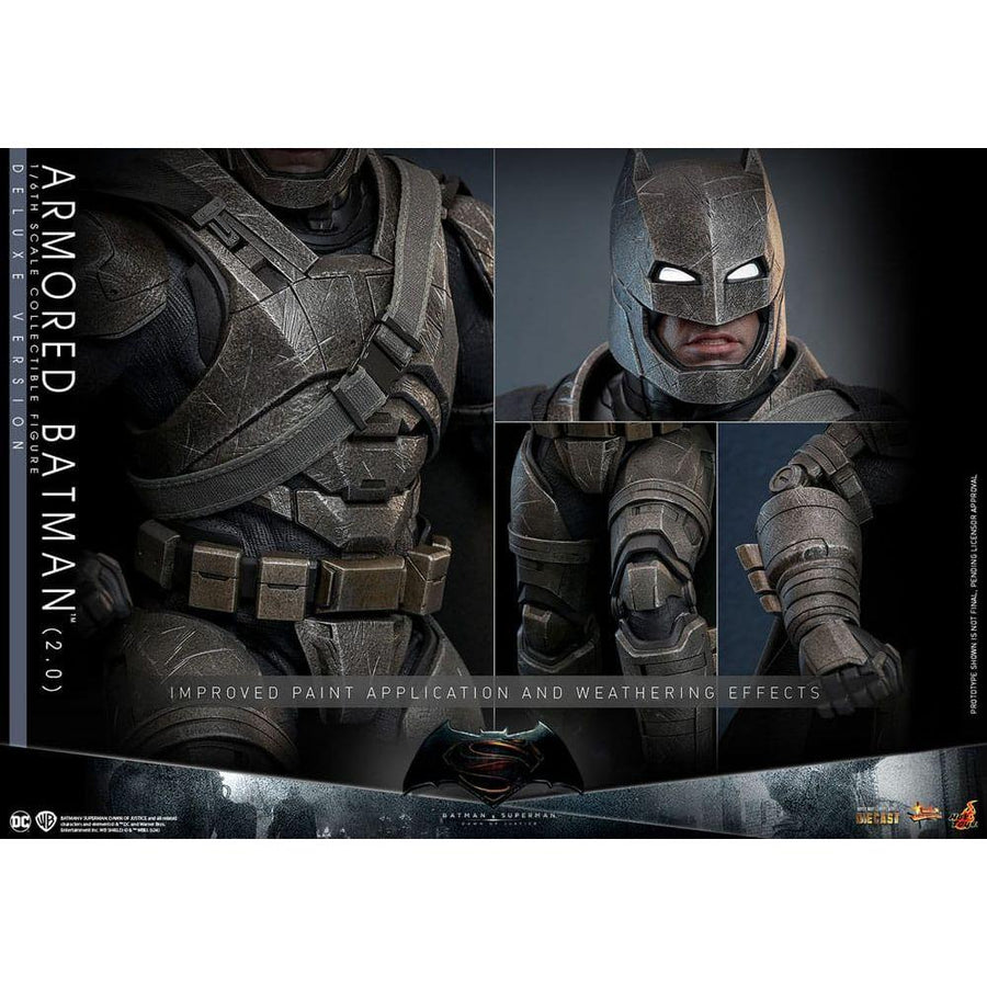 Batman v Superman: Dawn of Justice Movie Masterpiece Action Figure 1/6 Armored Batman 2.0 (Deluxe Version) 33 cm - The Happy Toy Store