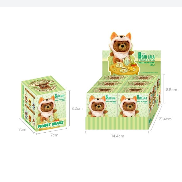 Bear Lala Friends Club Dress Up Costume Keyring Blind Box Vol 1 - The Happy Toy Store
