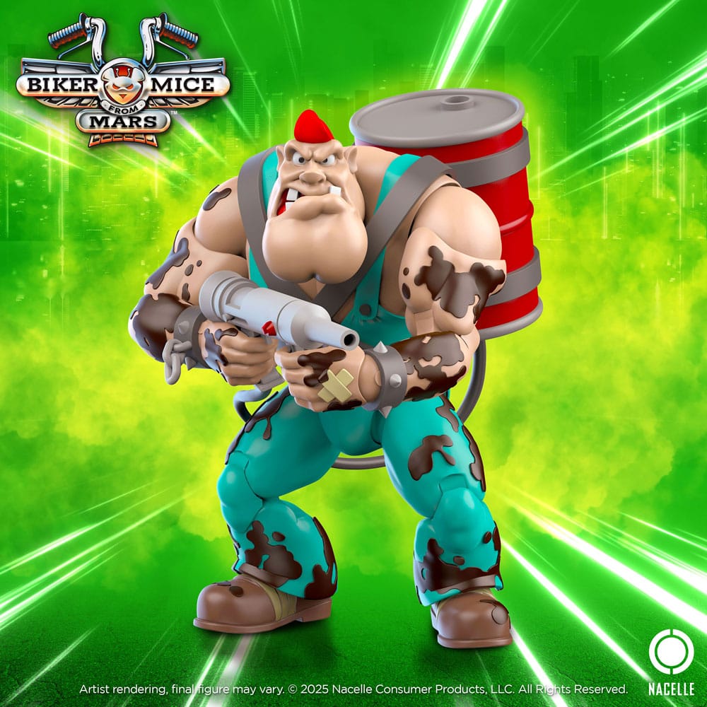 Biker Mice From Mars Action Figure Greasepit 23 cm - The Happy Toy Store