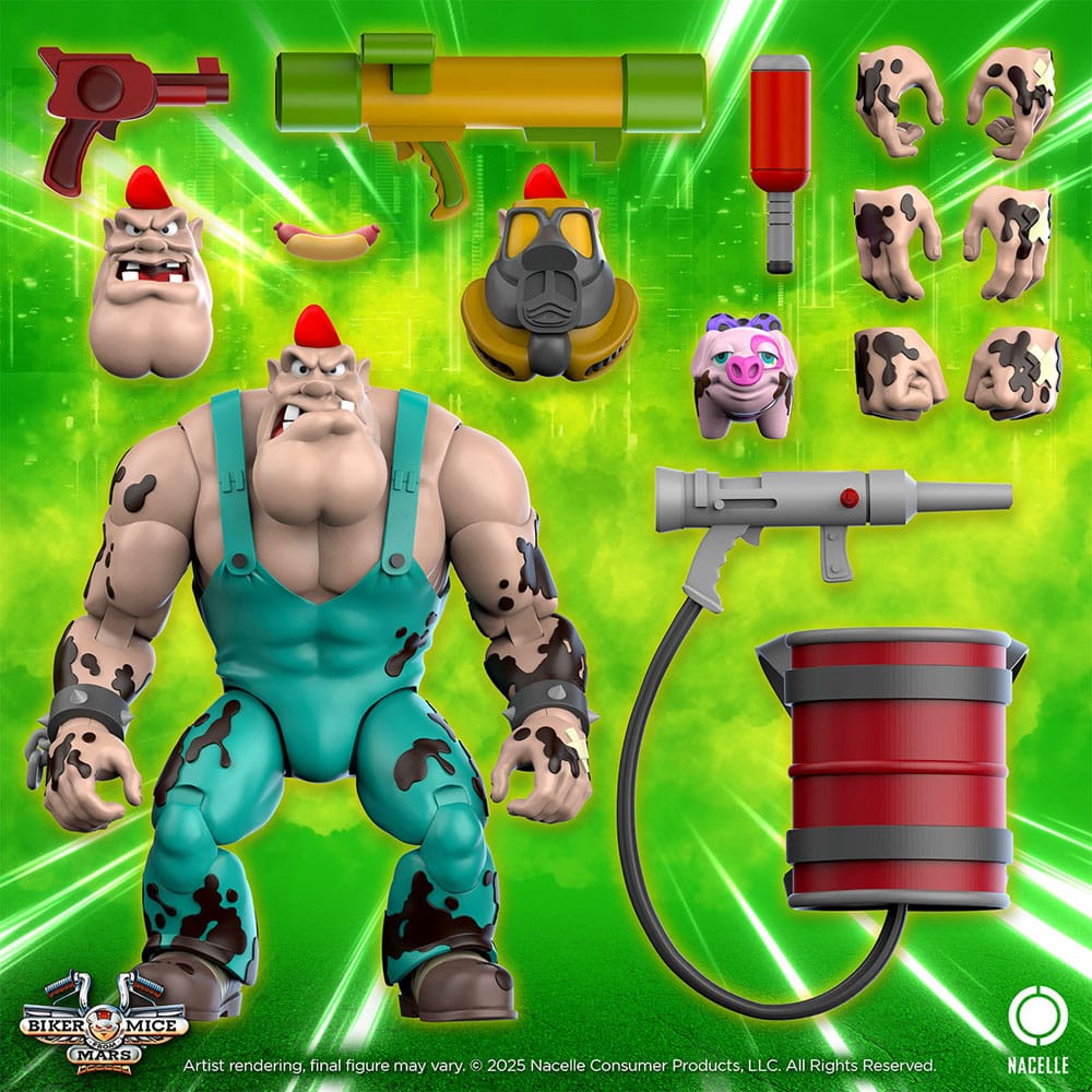 Biker Mice From Mars Action Figure Greasepit 23 cm - The Happy Toy Store