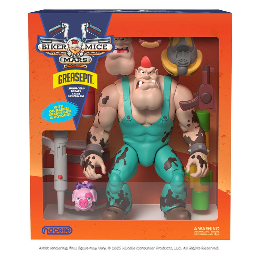 Biker Mice From Mars Action Figure Greasepit 23 cm - The Happy Toy Store