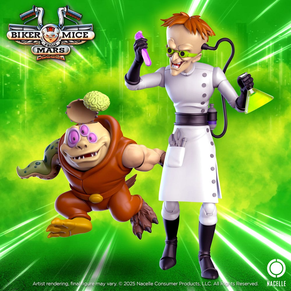 Biker Mice From Mars Action Figure Karbunkle & Fred The Mutant 23 cm - The Happy Toy Store