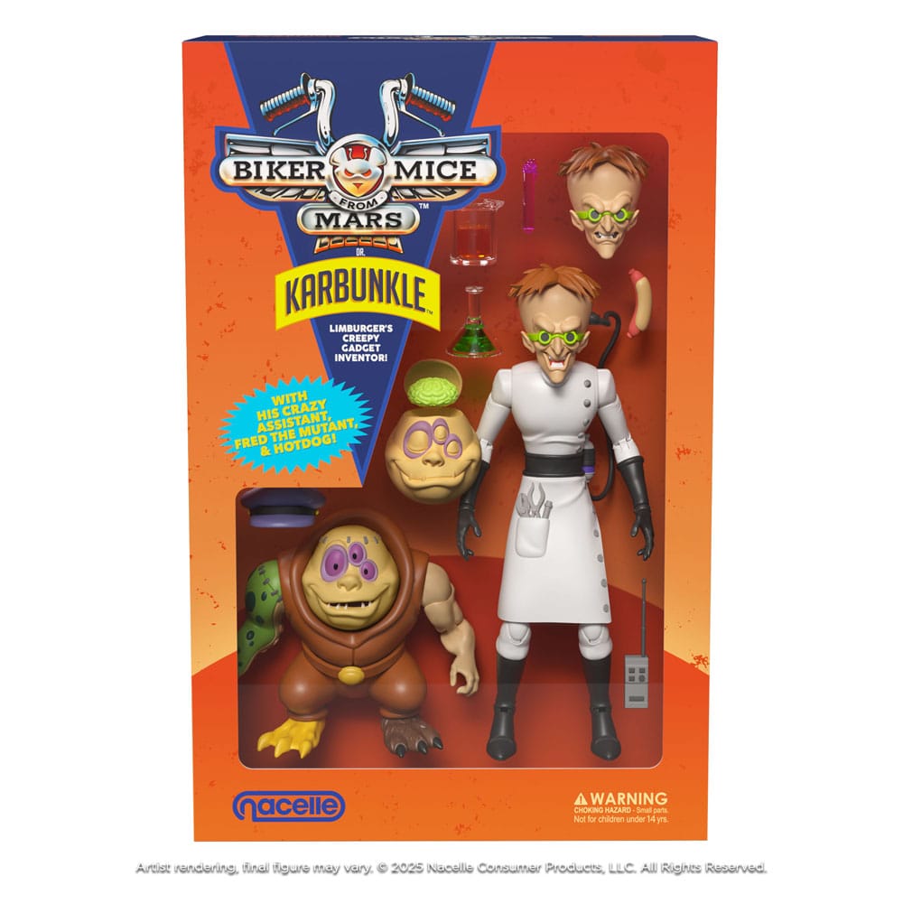 Biker Mice From Mars Action Figure Karbunkle & Fred The Mutant 23 cm - The Happy Toy Store