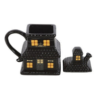 Black Haunted House Lidded Halloween Mug - The Happy Toy Store