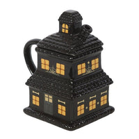 Black Haunted House Lidded Halloween Mug - The Happy Toy Store