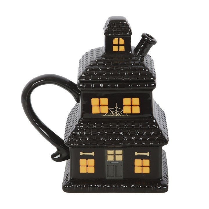 Black Haunted House Lidded Halloween Mug - The Happy Toy Store