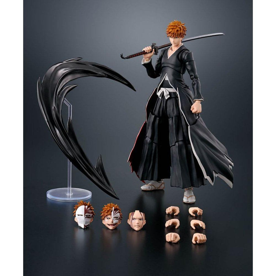 Bleach S.H. Figuarts Action Figure Ichigo Kurosaki Getsugatensho 16 cm - The Happy Toy Store
