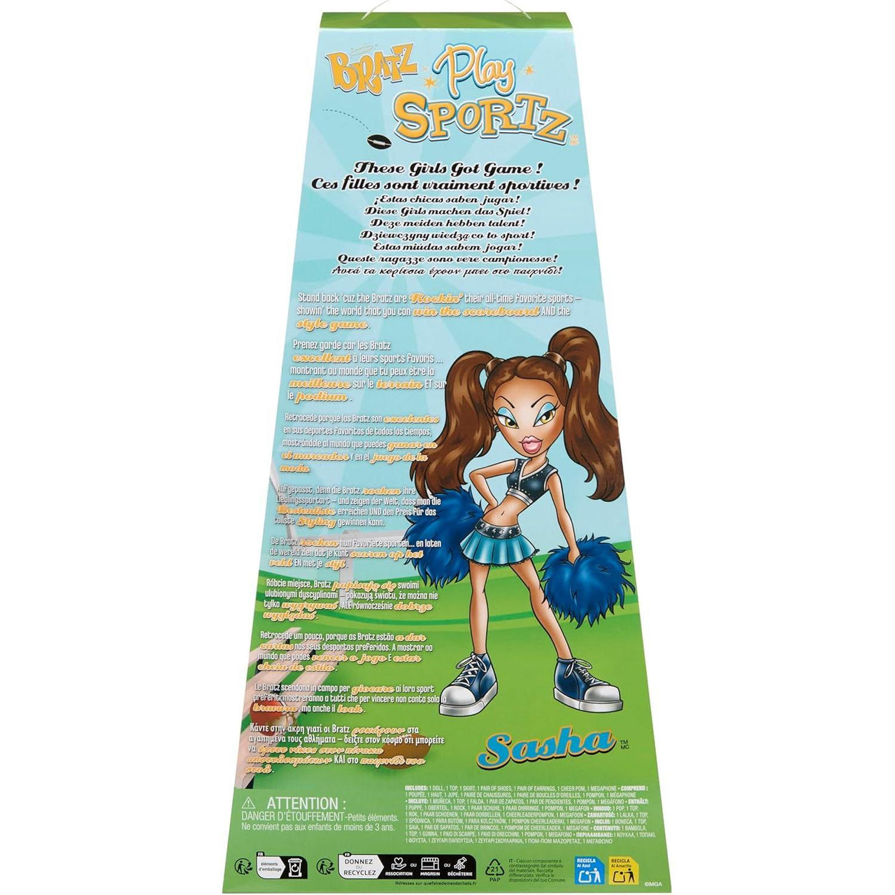 Bratz Play Sportz Sasha Cheerleader Doll - The Happy Toy Store