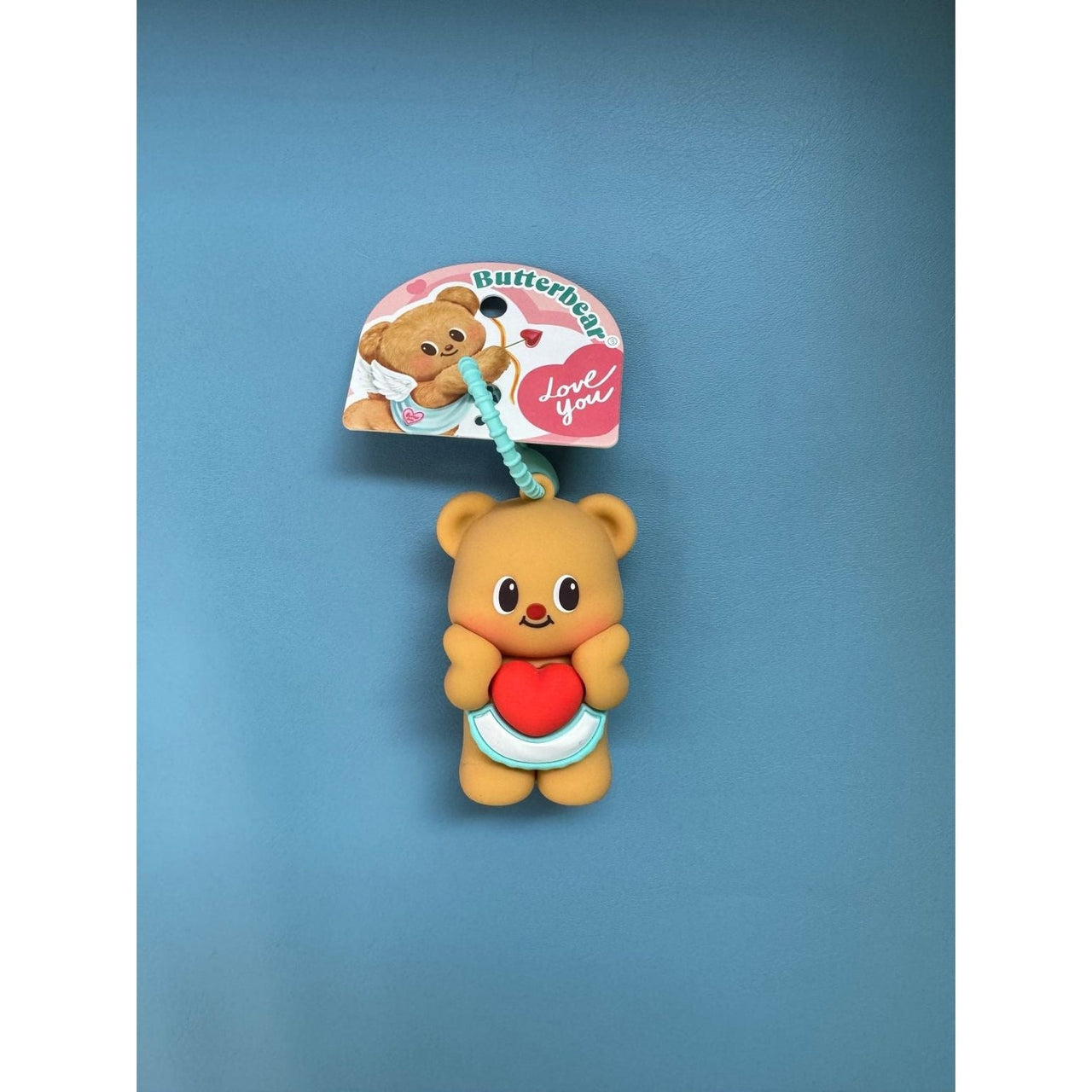 Butter Bear Heart Key Chain Bag Charm - The Happy Toy Store