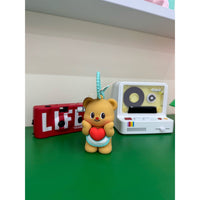 Butter Bear Heart Key Chain Bag Charm - The Happy Toy Store
