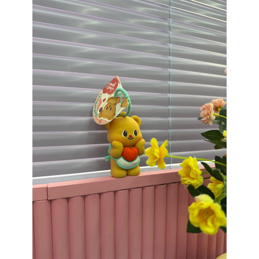 Butter Bear Heart Key Chain Bag Charm - The Happy Toy Store